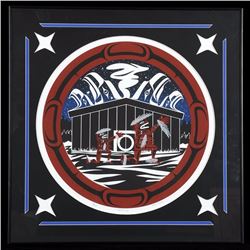 Andy Emerson Serigraph "Continuity" 10/120  25"x 25"  Good Condition