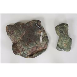 Two Pieces of Native Copper in Natural State 1584 GMS From the E. Stendahl Collection