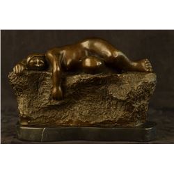 Abstract Modern Art Bronze Sculpture Sleeping Female Bronze Sculpture