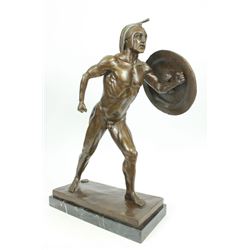 100% solid bronze sculpture on marble base