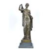 Image 1 : solid  bronze sculpture on marble base