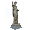 Image 4 : solid  bronze sculpture on marble base
