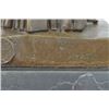 Image 6 : solid  bronze sculpture on marble base