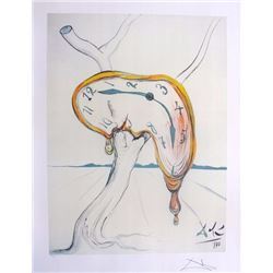 Salvador Dali “Tearful Softwatch”.  Limited Edition Lithograph W/COA 22'X17"