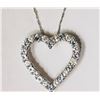 Image 2 : #1-STERLING SILVER SIMULATED AQUAMARINE HEART