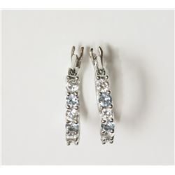 #9-STERLING SILVER SIMULATED AQUAMARINE