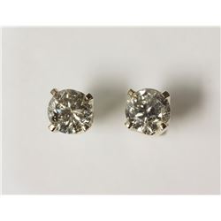 #11-14KT WHITE GOLD DIAMOND EARRINGS