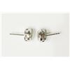 Image 2 : #12-STERLING SILVER DIAMOND EARRINGS