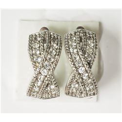 #17-STERLING SILVER CUBIC ZIRCONIA DIAMOND