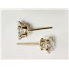 Image 2 : #19-10KT YELLOW GOLD CUBIC ZIRCONIA EARRINGS