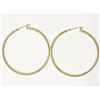 Image 1 : #24-14KT YELLOW GOLD HOOP EARRINGS