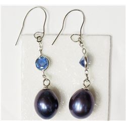 #30-14KT YELLOW GOLD SAPPHIRE & FW PEARL