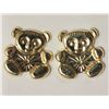 Image 1 : #34-14KT YELLOW GOLD TEDDY BEAR EARRINGS