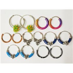 #35-7 PAIRS OF ASSORTED STERLING SILVER