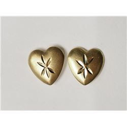 #43-14KT YELLOW GOLD HEART-SHAPED