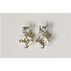 #44-10KT YELLOW GOLD AQUAMARINE