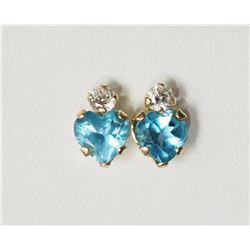 #50-10KT YELLOW GOLD TOPAZ CUBIC