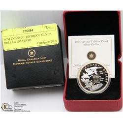 RCM 2008 SPEC. ED PROOF SILVER DOLLAR 100 YEARS