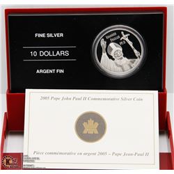 RCM 2005 POPE JOHN PAUL II COMMEMMORATIVE SILVER