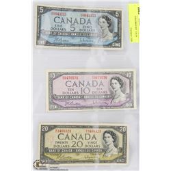1954 CANADIAN BILL COLLECTION
