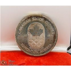 1974 CANADIAN JUNIOR OLYMPICS COIN 900 FINE SILVER