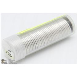 TUBE OF 1965 UNCIRCULATED NICKELS