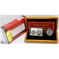 RCM 100TH ANNIVERSARY COIN AND STAMP SET IN