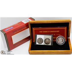 RCM 100TH ANNIVERSARY COIN AND STAMP SET IN