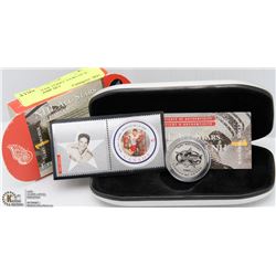 NHL ALL STAR TERRY SAWCHUK COIN & STAMP SET