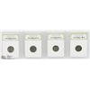 Image 1 : 4 LINCOLN WWII STEEL CENTS SLABBED