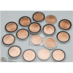 LOT OF ASSORTED COPPER COINS