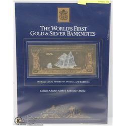 ONE HUNDRED DOLLAR GOLD&SILVER BANKNOTE