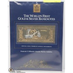 WORLDS 1ST GOLD&SILVER NOTES