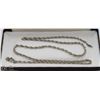 Image 1 : .925 SILVER ROPE-STYLE NECKLACE -