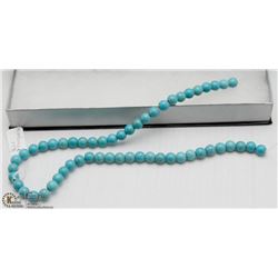 # 39 BLUE TURQUOISE LOOSE BEAD NECKLACE 15'