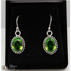 #121 GREEN PERIDOT GEMSTONE EARRINGS