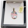 Image 1 : MOTHER OF PEARL STERLING SILVER 925 NECKLACE 18"