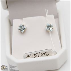 BLUE TOPAZ EARRING STERLING SILVER 925
