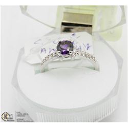 #88 PURPLE AMETHYST .925 STERLING SILVER RING