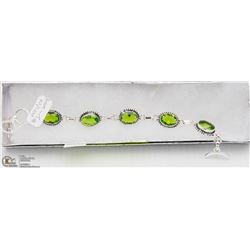 #115  PERIDOT GEMSTONE BRACELET