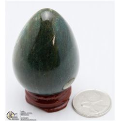 #10  NATURAL INDIA  BLOOD STONE SPHERE BALL + STAN