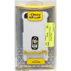 OTTER BOX SYMMETRY SERIES WHITE & GREY TRIM