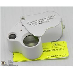 JEWELLERS DUAL MAGNIFIER WITH LED LIGHTS 30 + 60