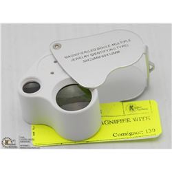 JEWELLERS DUAL MAGNIFIER WITH LED LIGHTS 30 + 60