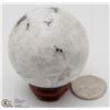 Image 1 : #5 NATURAL MOON STONE SPHERE BALL + STAND