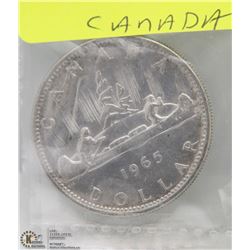 1965 SILVER CANADIAN DOLLAR COIN