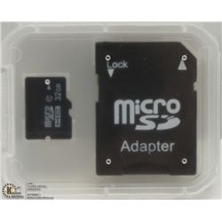 NEW 32GB MICRO SD CARD WITH ADAPTOR