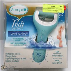 AMOPE PEDI PERFECT WET & DRY RECHARGEABLE FOOT FILE