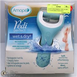 AMOPE PEDI PERFECT WET & DRY RECHARGEABLE FOOT FILE