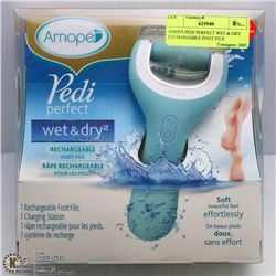 AMOPE PEDI PERFECT WET & DRY RECHARGEABLE FOOT FILE
